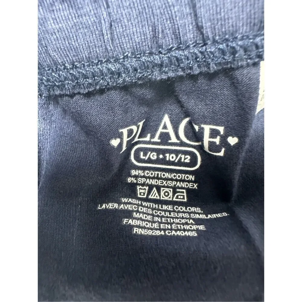 NWT The Children's Place Girl's Full-Length Leggings Navy Size L(10-12)